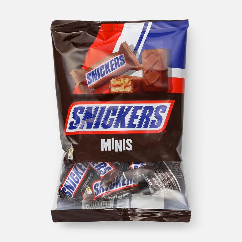 Шоколадные батончики Snickers, Minis  180 г